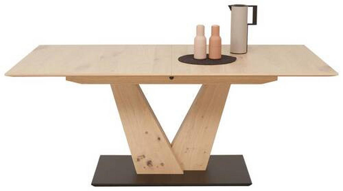 ESSTISCH in Holz, Holzwerkstoff 180-220/90/75 cm  - Eiche Bianco, Design, Holz/Holzwerkstoff (180-220/90/75cm) - Dieter Knoll
