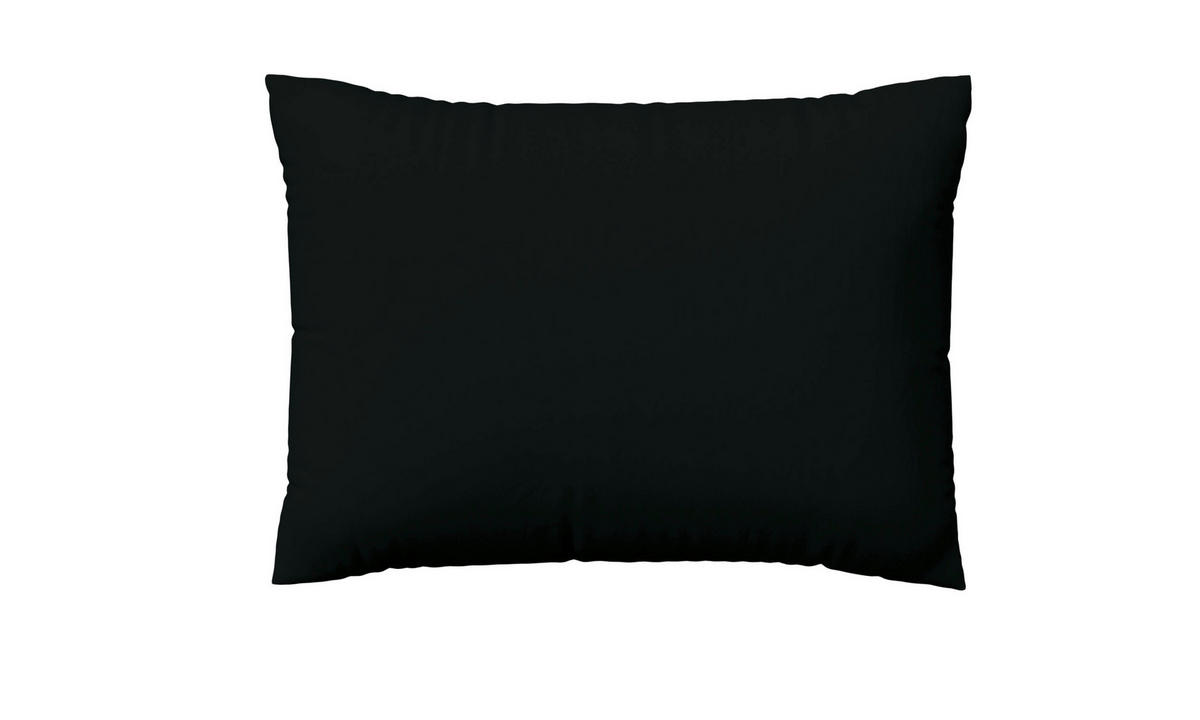 KISSENHÜLLE EASY JERSEY 40/60 cm  - Schwarz, Basics, Textil (40/60cm) - Schlafgut