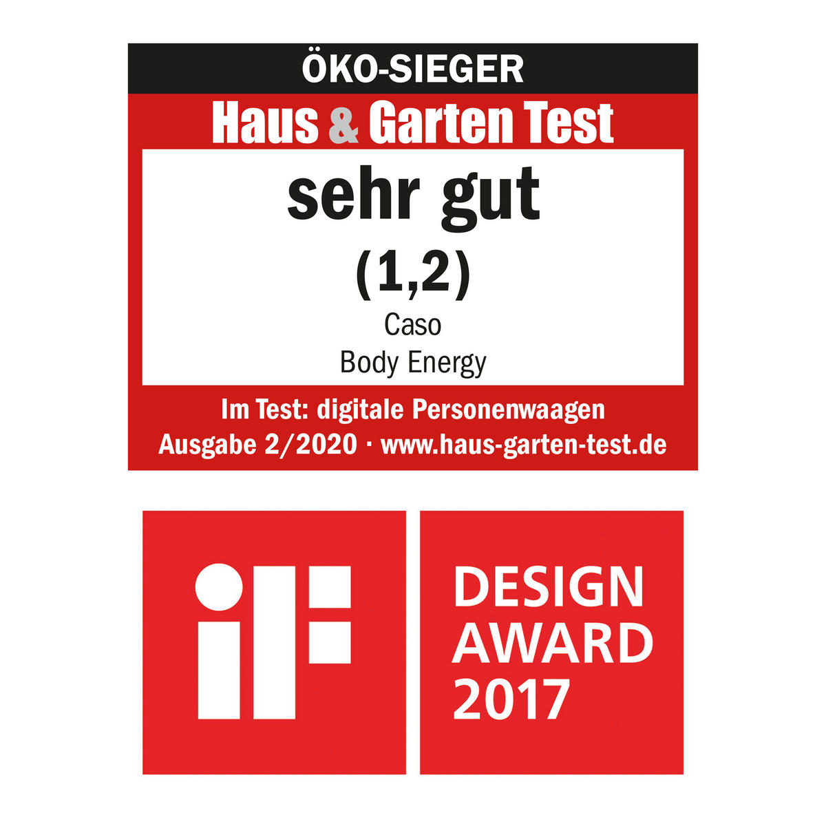 PERSONENWAAGE  - Schwarz/Weiß, Basics, Glas/Kunststoff (34/4,5/29,5cm) - CASO Design