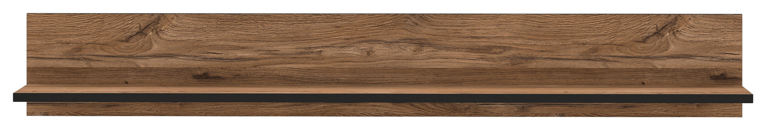 STENSKA POLICA - barve hrasta, Konvencionalno, kovina/umetna masa (180/25.8/22.3cm) - Hom`in