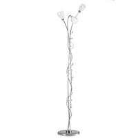 STEHLEUCHTE 45/45/195 cm    - Chromfarben/Schwarz, Design, Kunststoff/Metall (45/45/195cm)