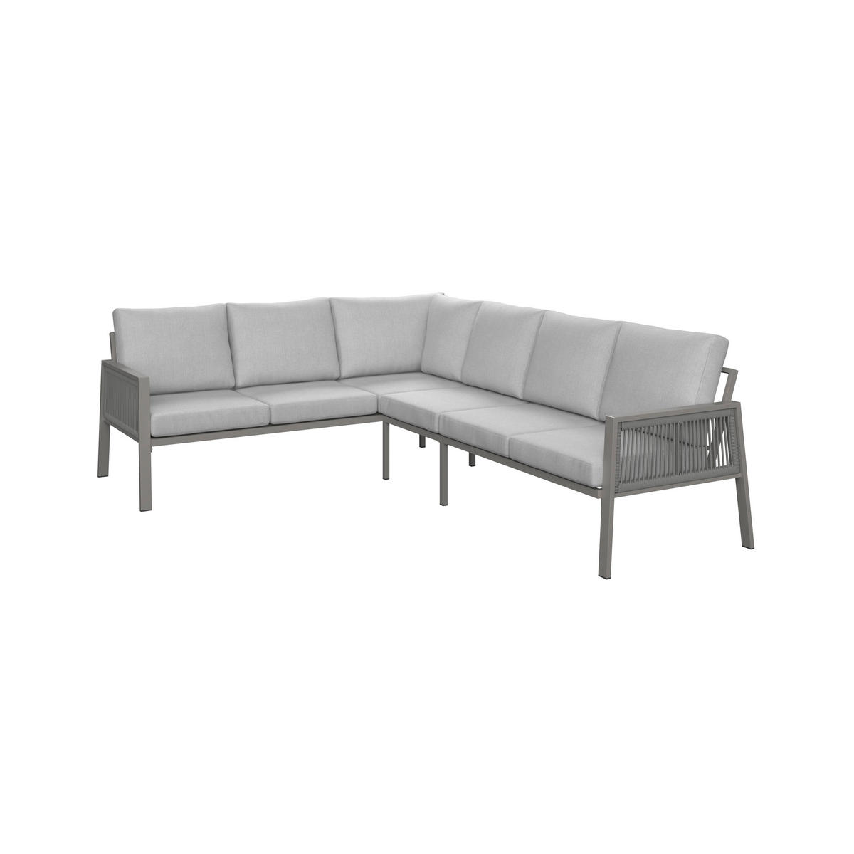 DINING-LOUNGESET  - Taupe, MODERN, Textil/Metall (179/76/75cm) - Ambia Garden