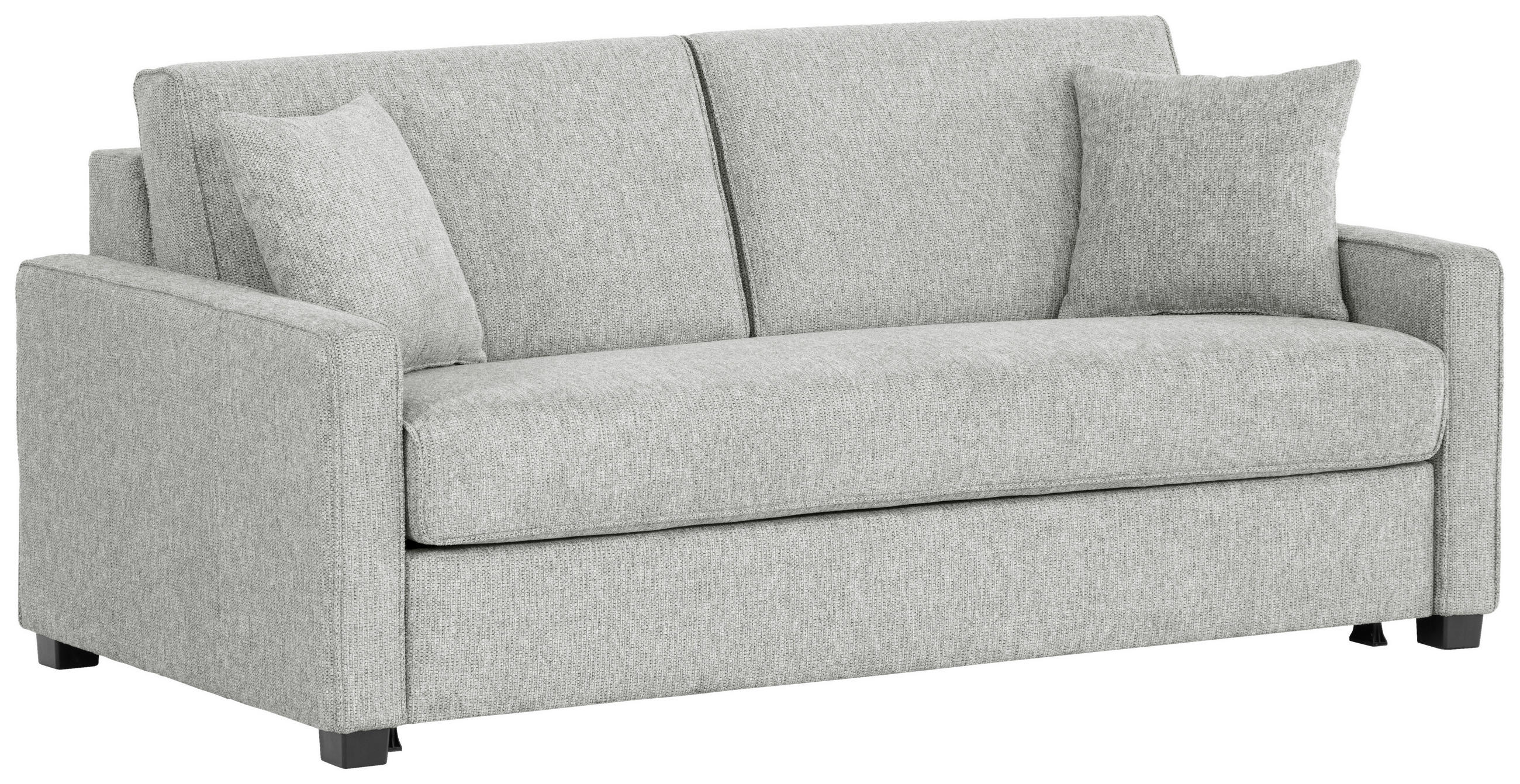 SCHLAFSOFA in Webstoff Grau  - Schwarz/Grau, Design, Kunststoff/Textil (186/83/100cm) - Xora
