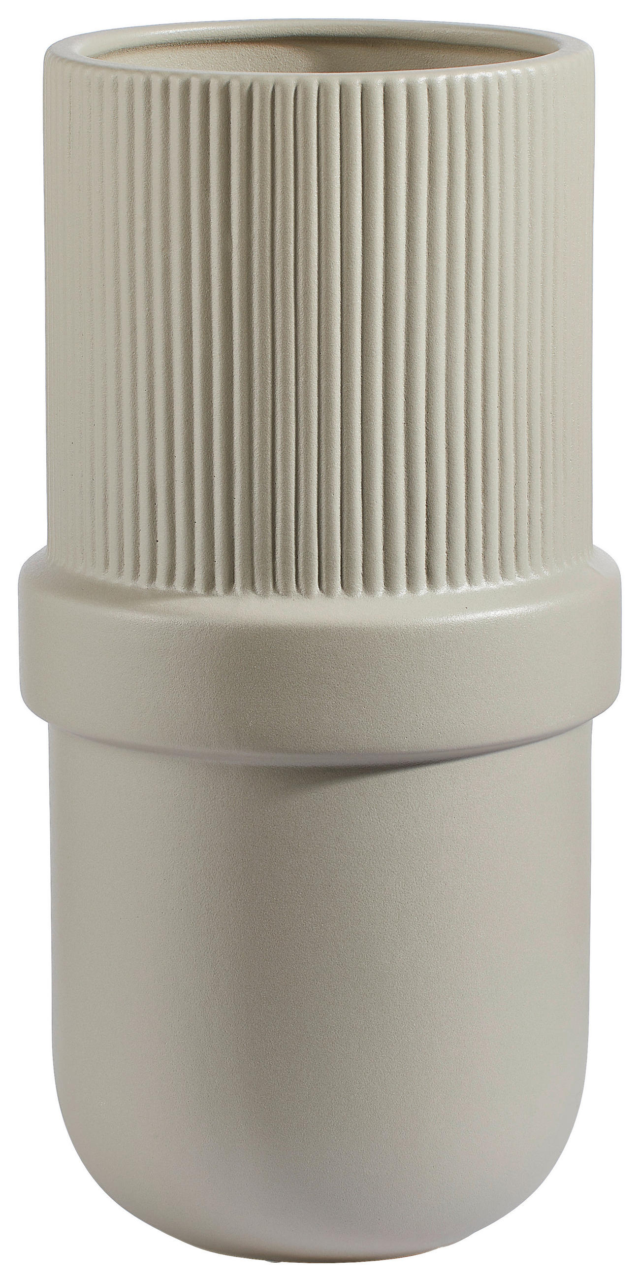 VASE 30 cm - Schlammfarben, MODERN, Keramik (15/15/30cm) - Novel