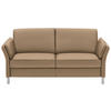 2,5-SITZER in Echtleder Hellbraun  - Hellbraun/Alufarben, Design, Leder/Metall (164/82/99cm) - Dieter Knoll