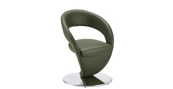 STUHL - Dunkelgrün/Edelstahlfarben, Design, Textil/Metall (62/86/61cm) - Moderano
