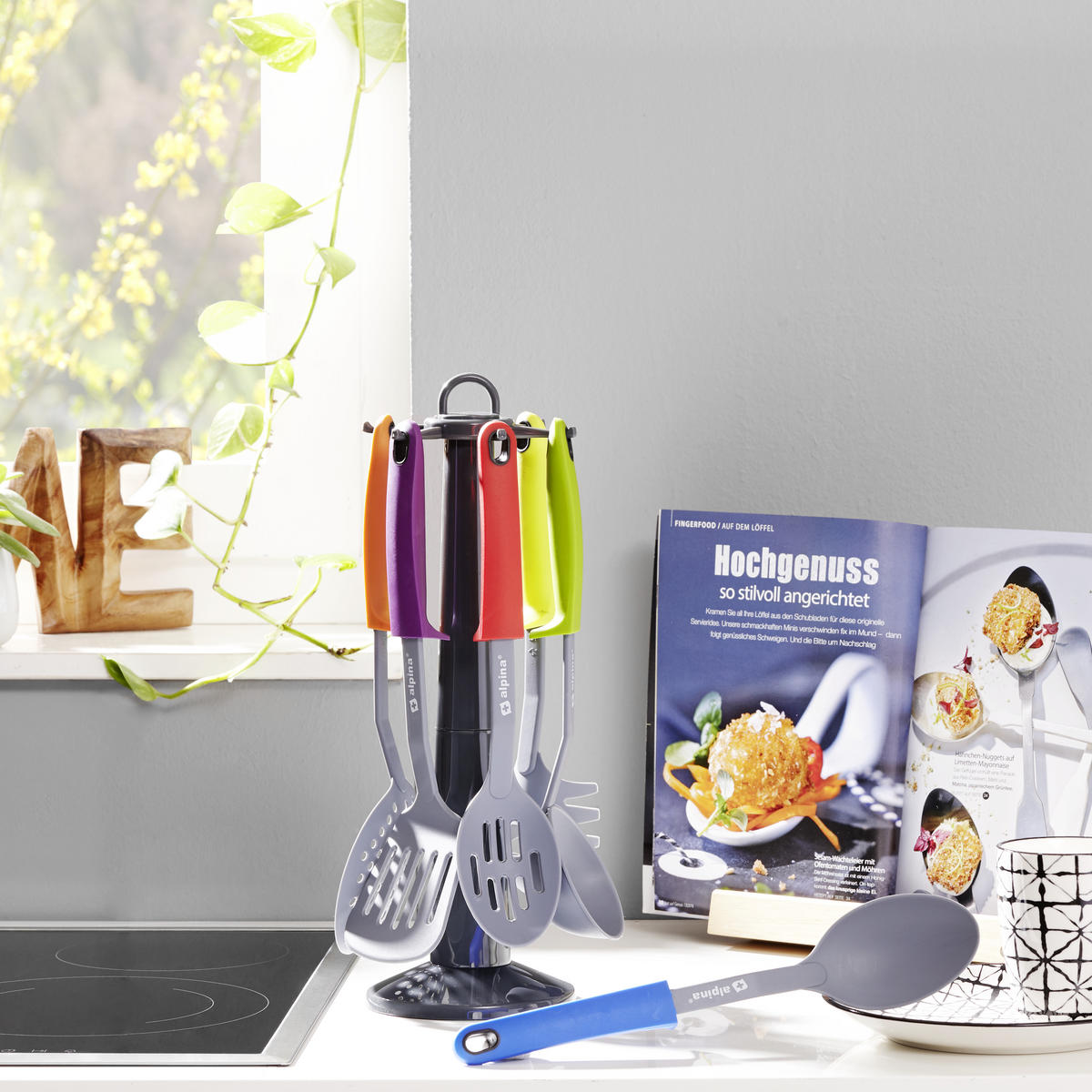 KÜCHENHELFERSET  - Multicolor, Basics, Kunststoff (13/13/38,5cm) - Alpina 6287