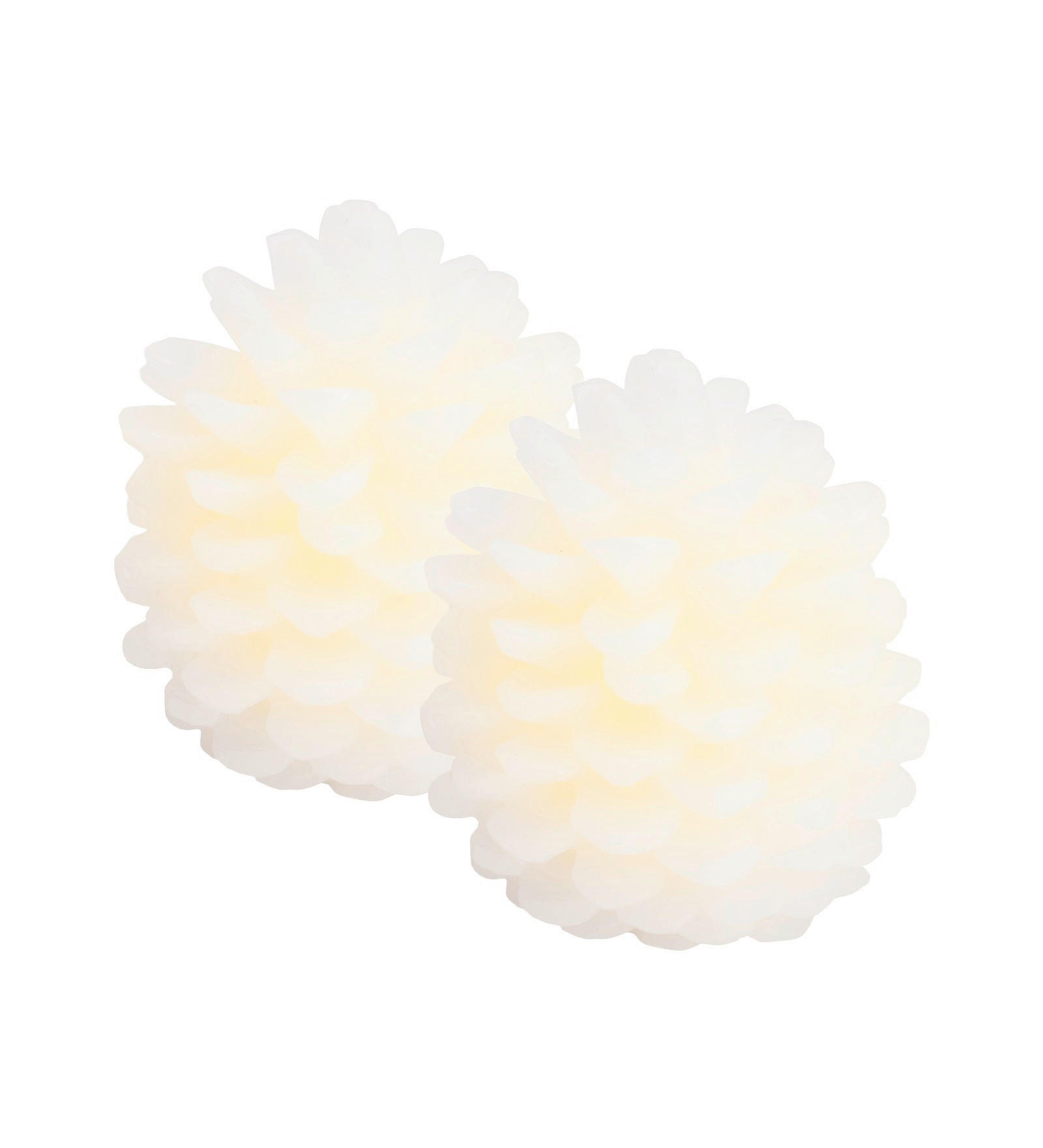 LED-KERZE  - Weiß, Basics, Naturmaterialien (5,8/7,5cm)