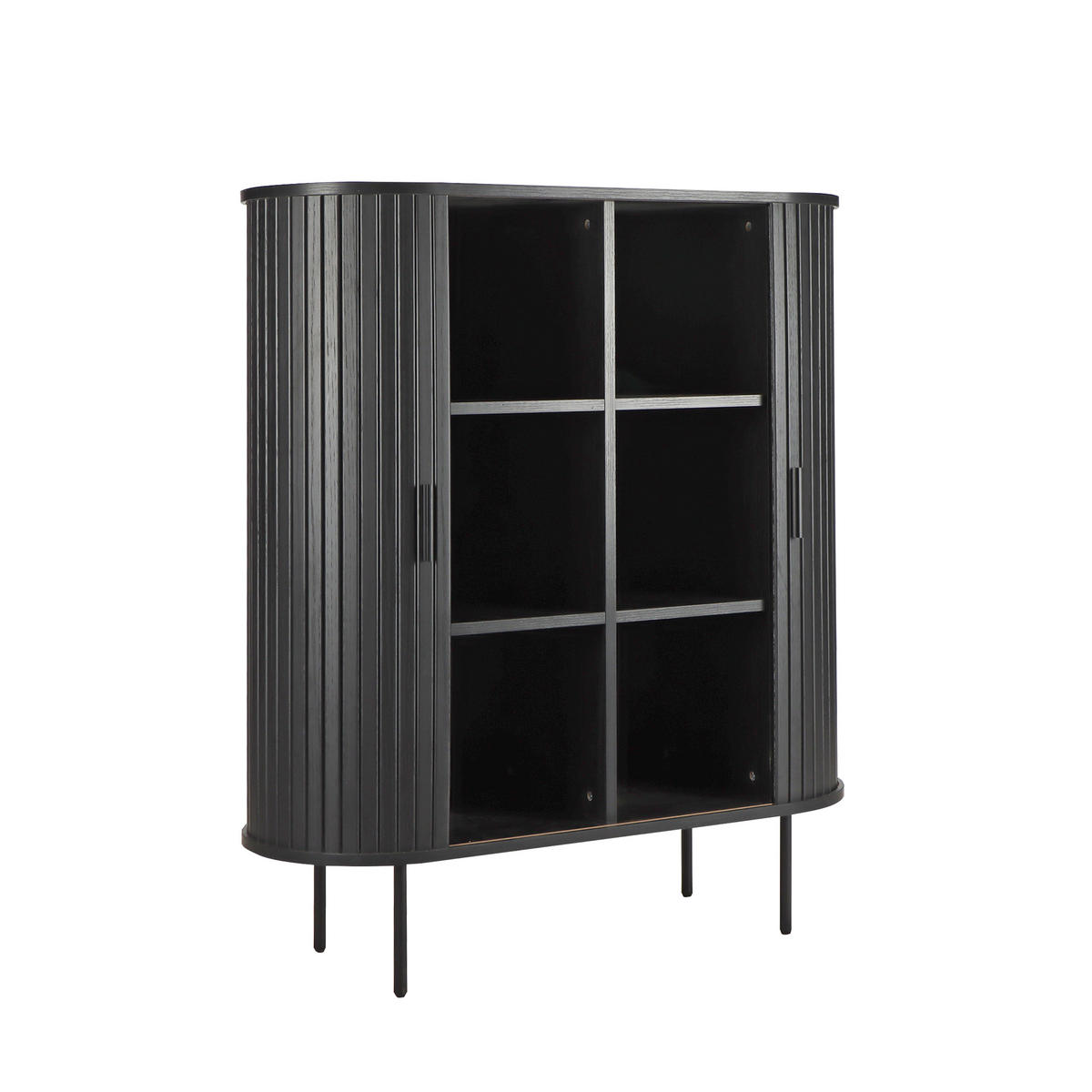 KOMMODE  in 100/118/40 cm  - Schwarz, Design, Holzwerkstoff/Metall (100/118/40cm) - Livetastic