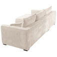 ECKSOFA Creme Cord  - Creme/Schwarz, MODERN, Holz/Textil (208/322cm) - Carryhome