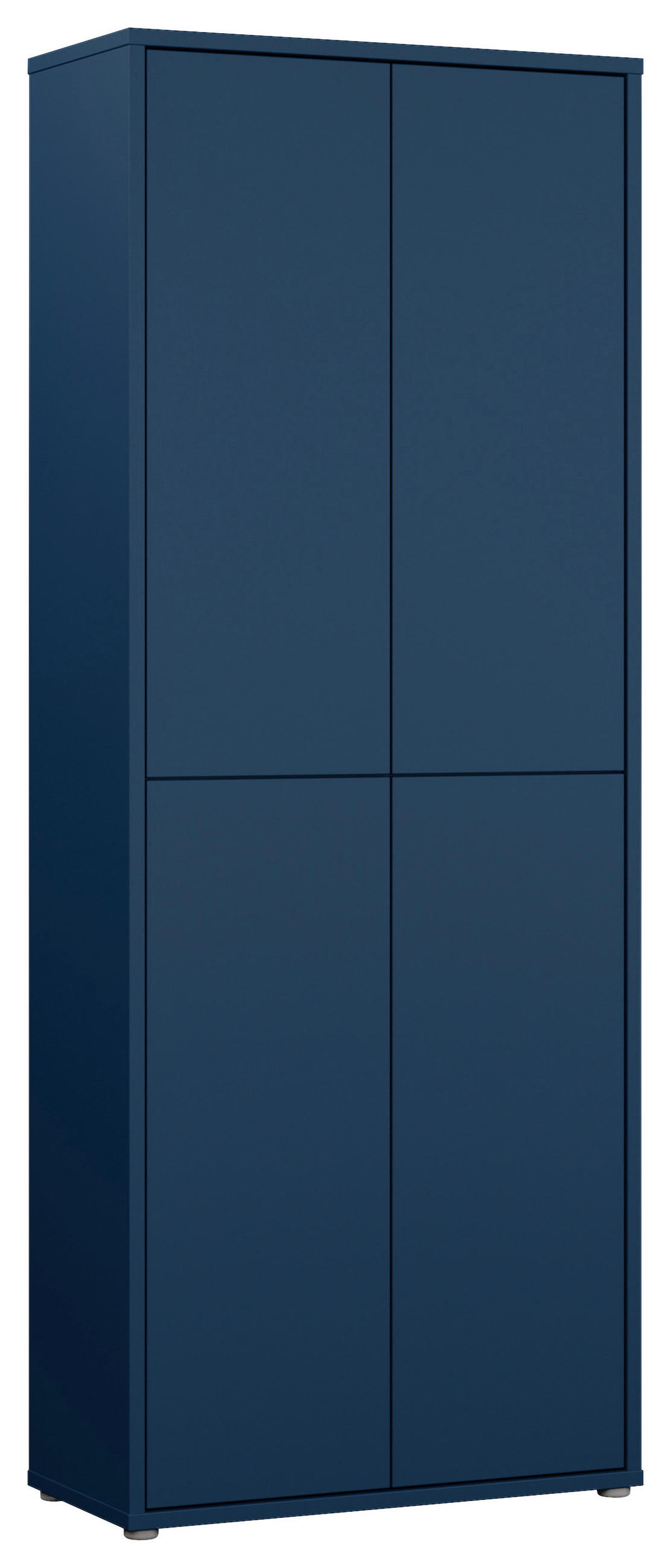 SCHUHSCHRANK Dunkelblau  - Dunkelblau/Grau, MODERN, Holzwerkstoff/Kunststoff (74,5/191,9/34,9cm) - Modern Living