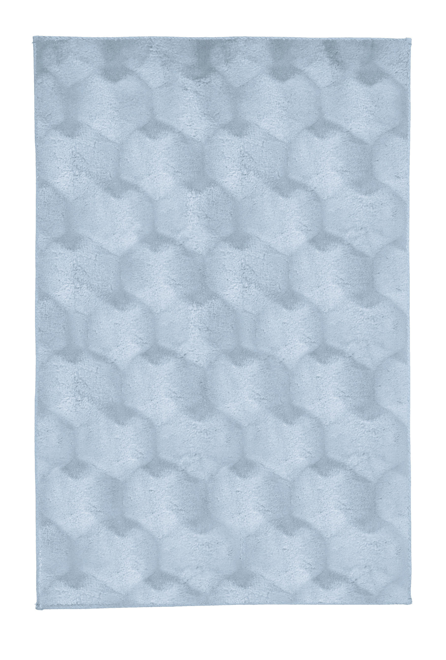 BADTEPPICH HONEY Hellblau 60/100/100 cm  - Hellblau, Basics, Kunststoff/Textil (60/100/100cm) - Kleine Wolke