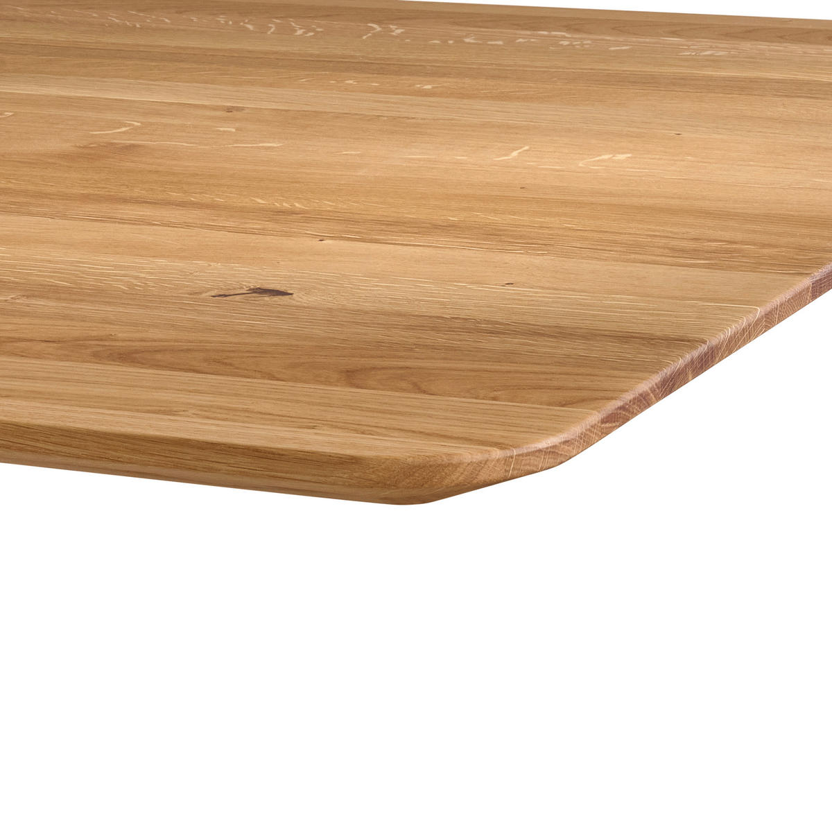 ESSTISCH Holz, Metall 180/95/76 cm  - Wildeiche/Schwarz, Design, Holz/Metall (180/95/76cm) - Dieter Knoll