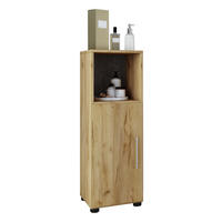 UNTERSCHRANK in   - Honigeiche/Silberfarben, Basics, Holzwerkstoff/Kunststoff (31/93/30cm) - MID.YOU