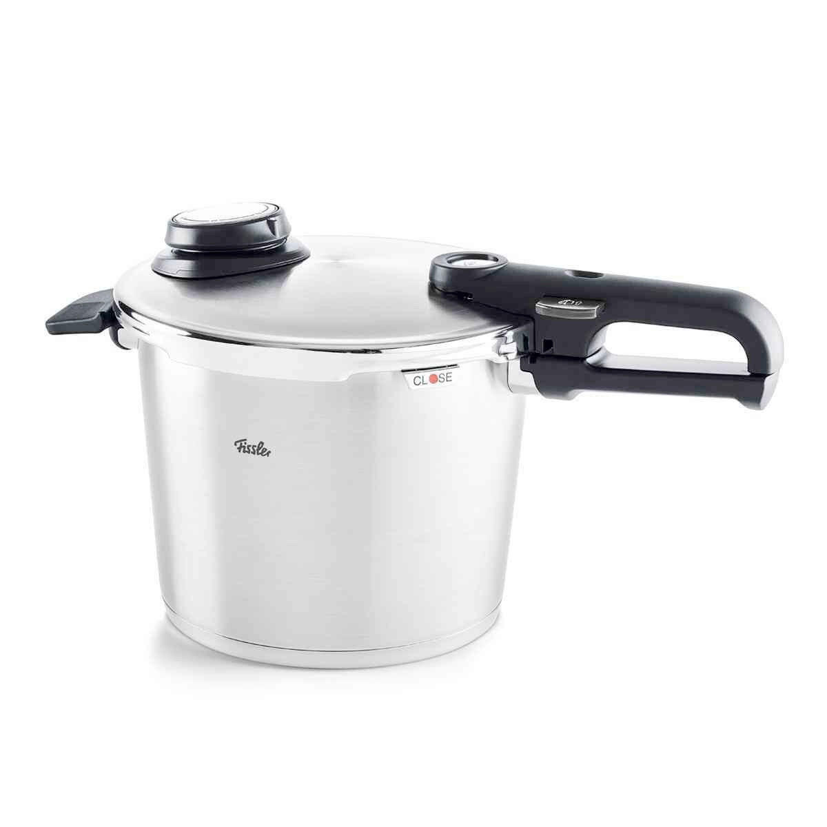 SCHNELLKOCHTOPF VITAVIT PREMIUM 6,0 L  - Silberfarben, Basics, Metall (22cm) - Fissler