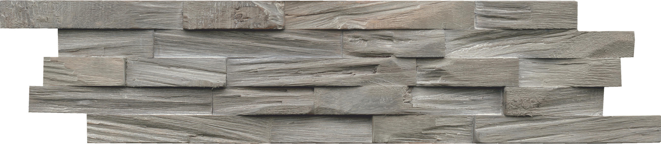 WANDVERKLEIDUNG 11 Stück  - Grau, Basics, Holz (61/15/2cm)