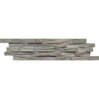 WANDVERKLEIDUNG - Grau, Basics, Holz (61/15/2cm)