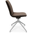 STUHL  in Aluminium Flachgewebe Metall, Textil  - Dunkelbraun, Design, Textil/Metall (46/81,5-84,5/55cm) - Johann Jakob