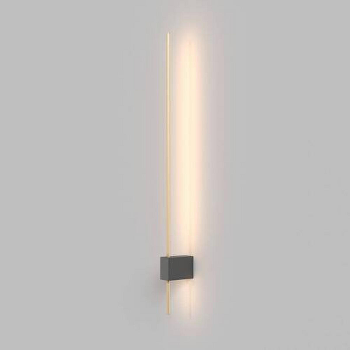 WANDLEUCHTE - Goldfarben/Schwarz, Trend, Metall (62,3/3/7cm) - MAYTONI