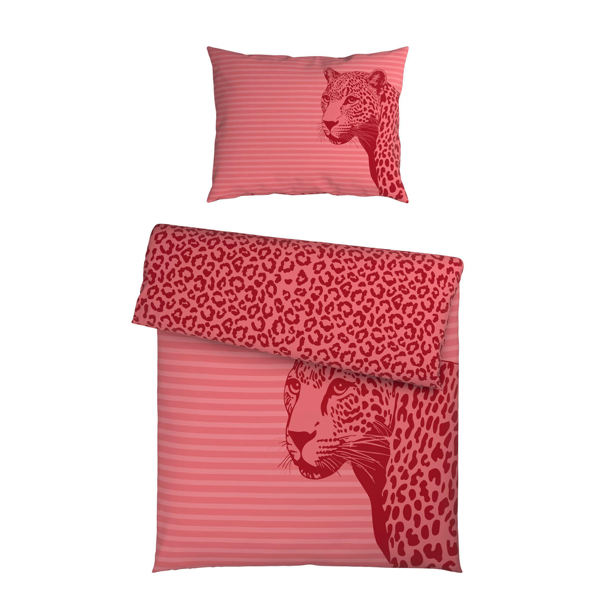 WENDEBETTWÄSCHE 2-teilig Satin 140/200 cm  - Rosa, Design, Textil (140/200cm) - Esposa
