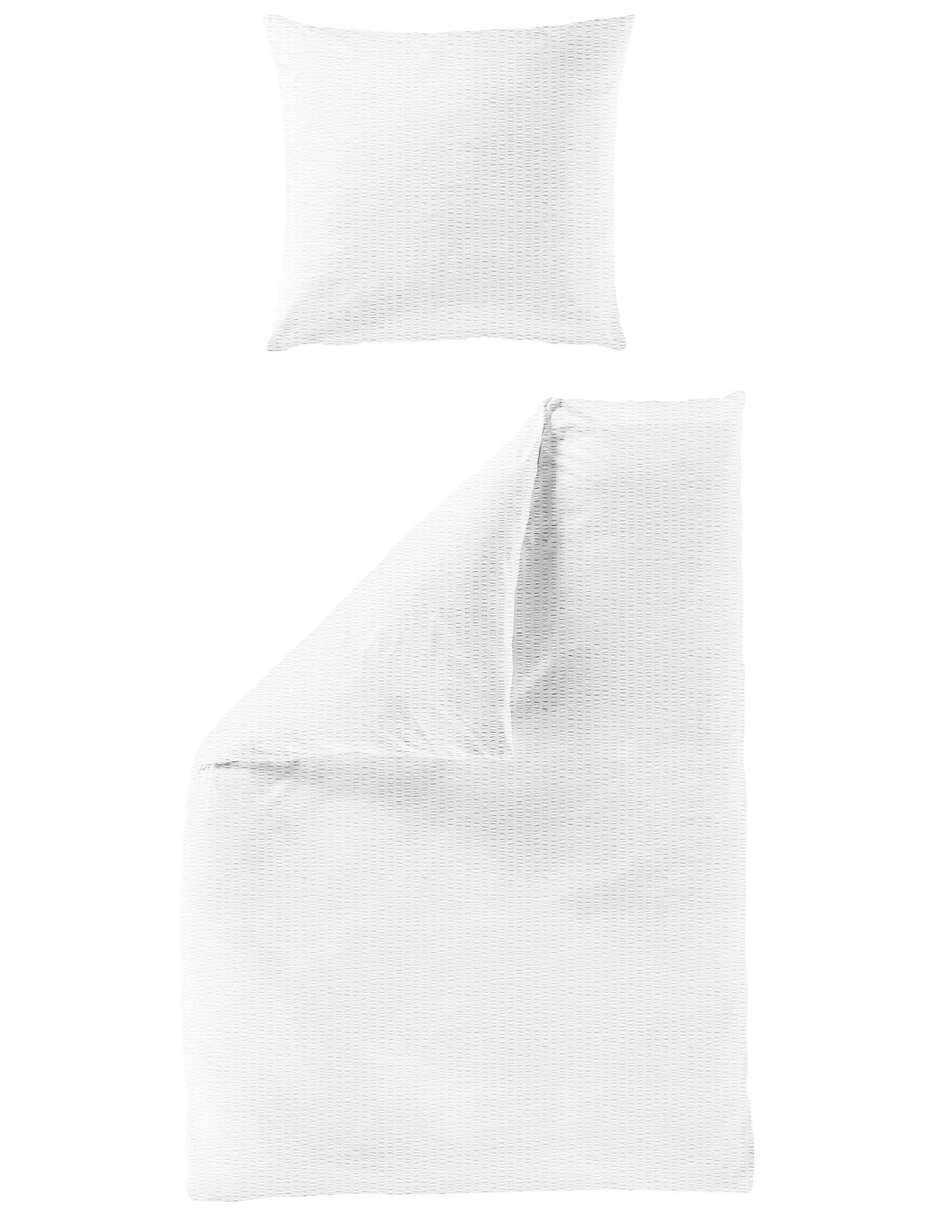 BETTWÄSCHE Seersucker 200/200 cm  - Weiß, Basics, Textil (200/200cm) - Bierbaum