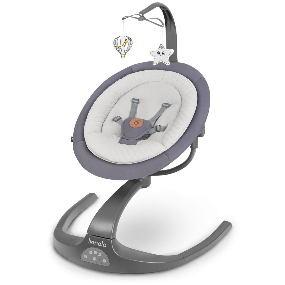 SCHAUKELSESSEL in Grau  - Grau, Basics, Kunststoff (70/65/96cm) - Lionelo