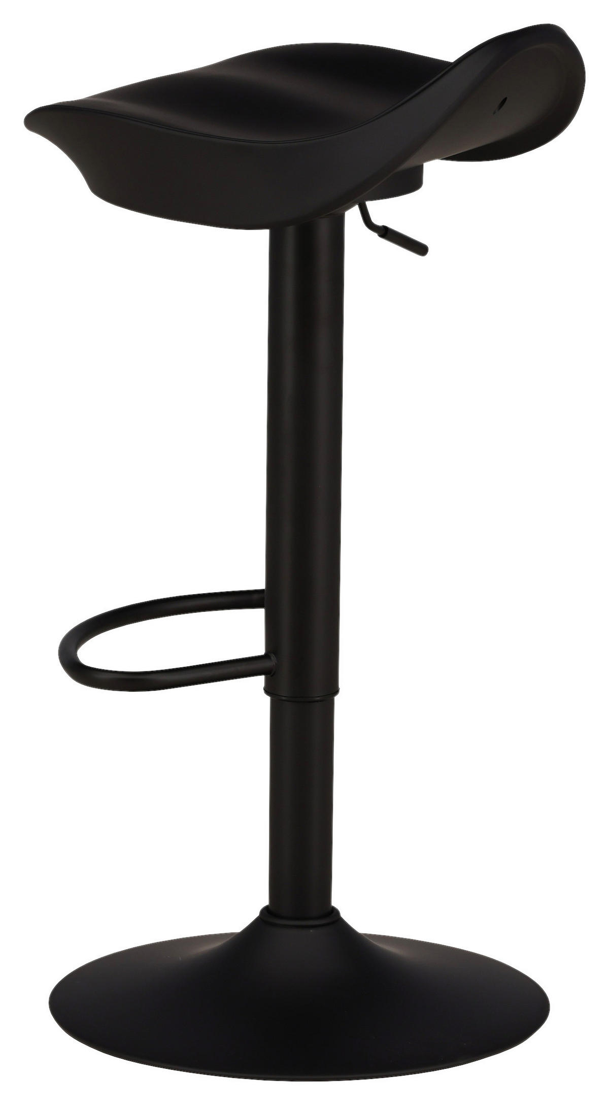 BARHOCKER-SET in Schwarz  - Schwarz, Design, Kunststoff/Metall (40/69/38cm) - Livetastic