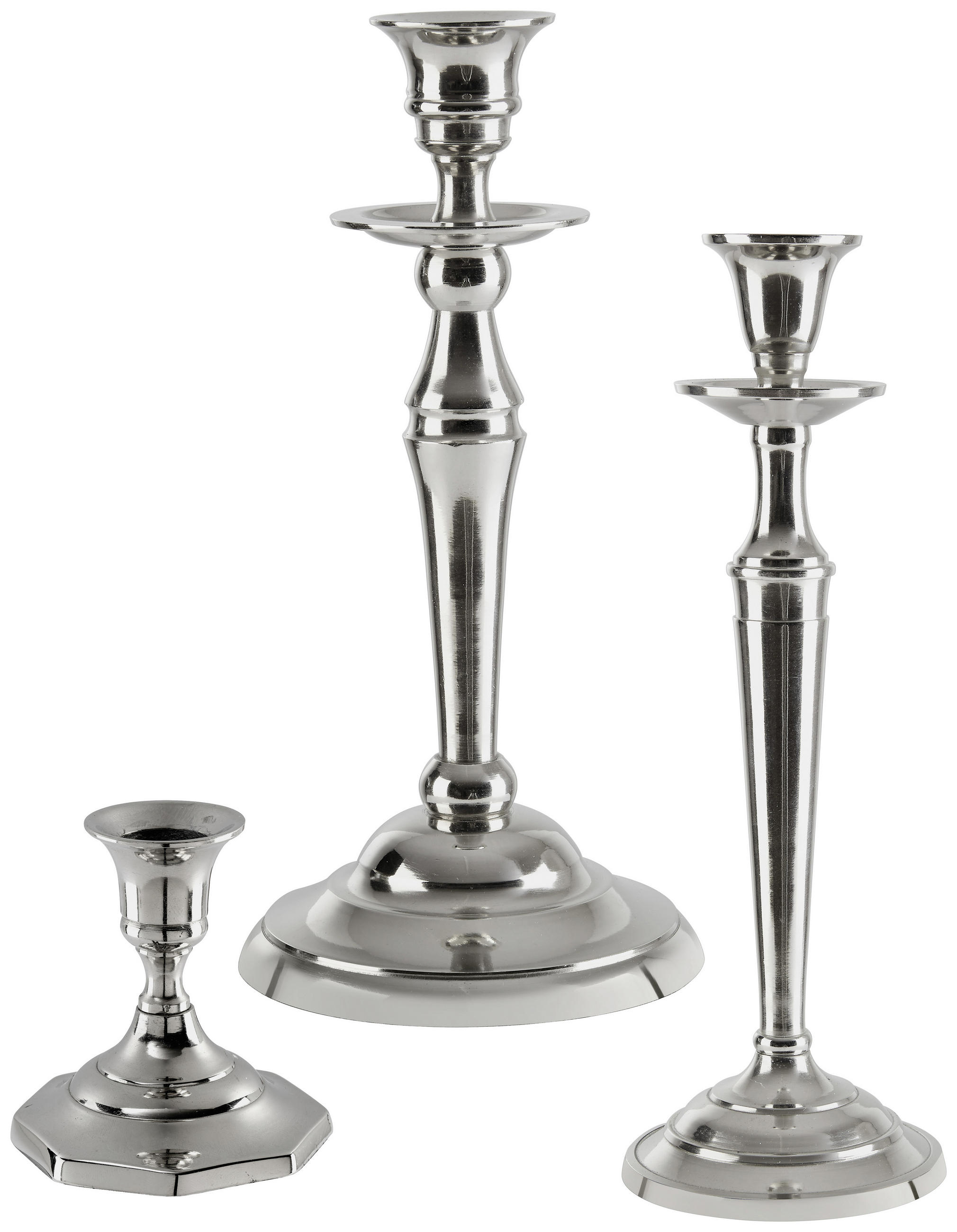 STOJAN NA SVIEČKU  kov - strieborná, Design, kov (8/7,5cm) - Ambia Home