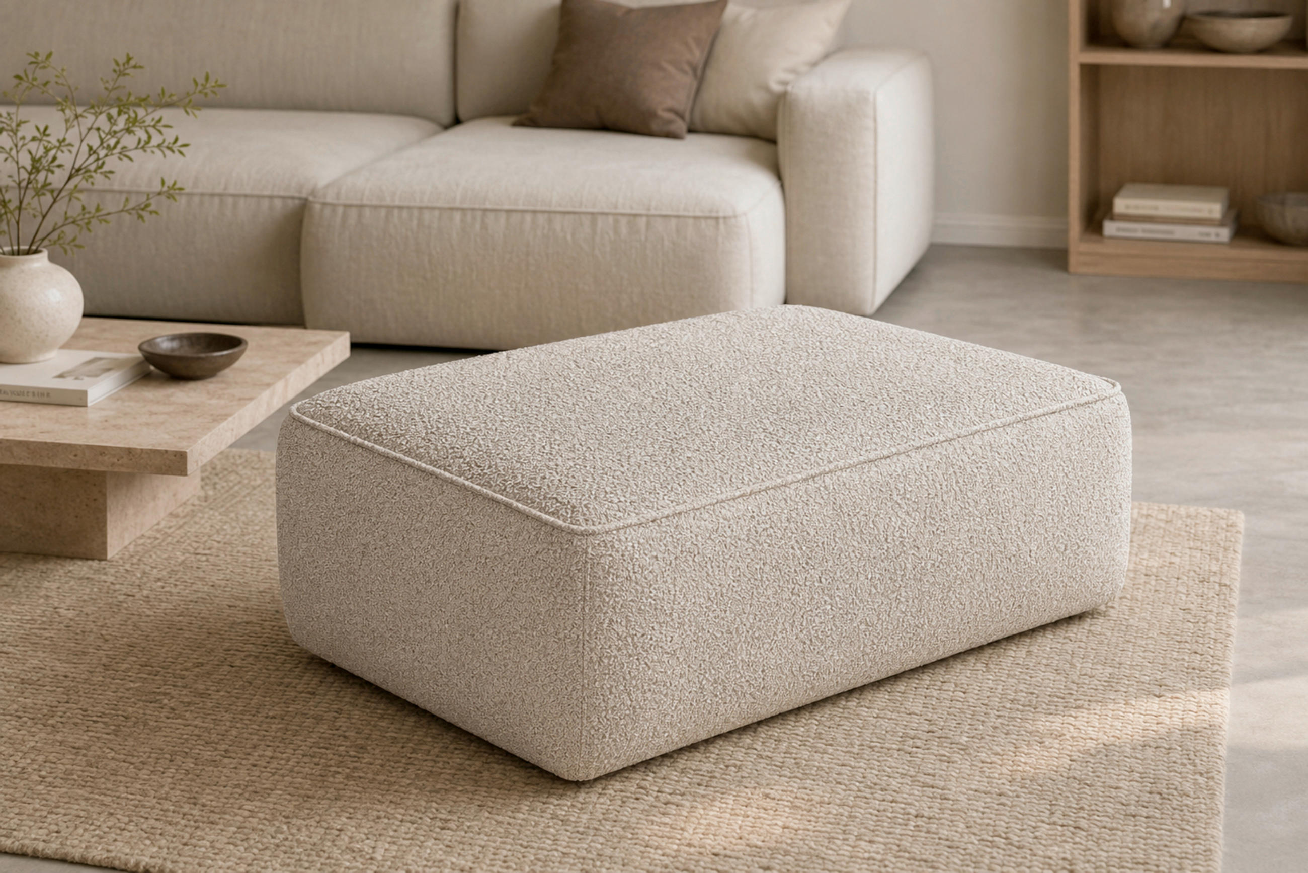 TABURET, textil, kompozitní dřevo, 105/43/65 cm - černá/pískové barvy, Konvenční, kompozitní dřevo/textil (105/43/65cm) - Livetastic