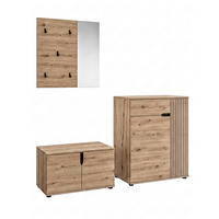 GARDEROBE 3-teilig  in 175/191/37 cm  - Eiche Artisan, Design, Holzwerkstoff (175/191/37cm) - MID.YOU