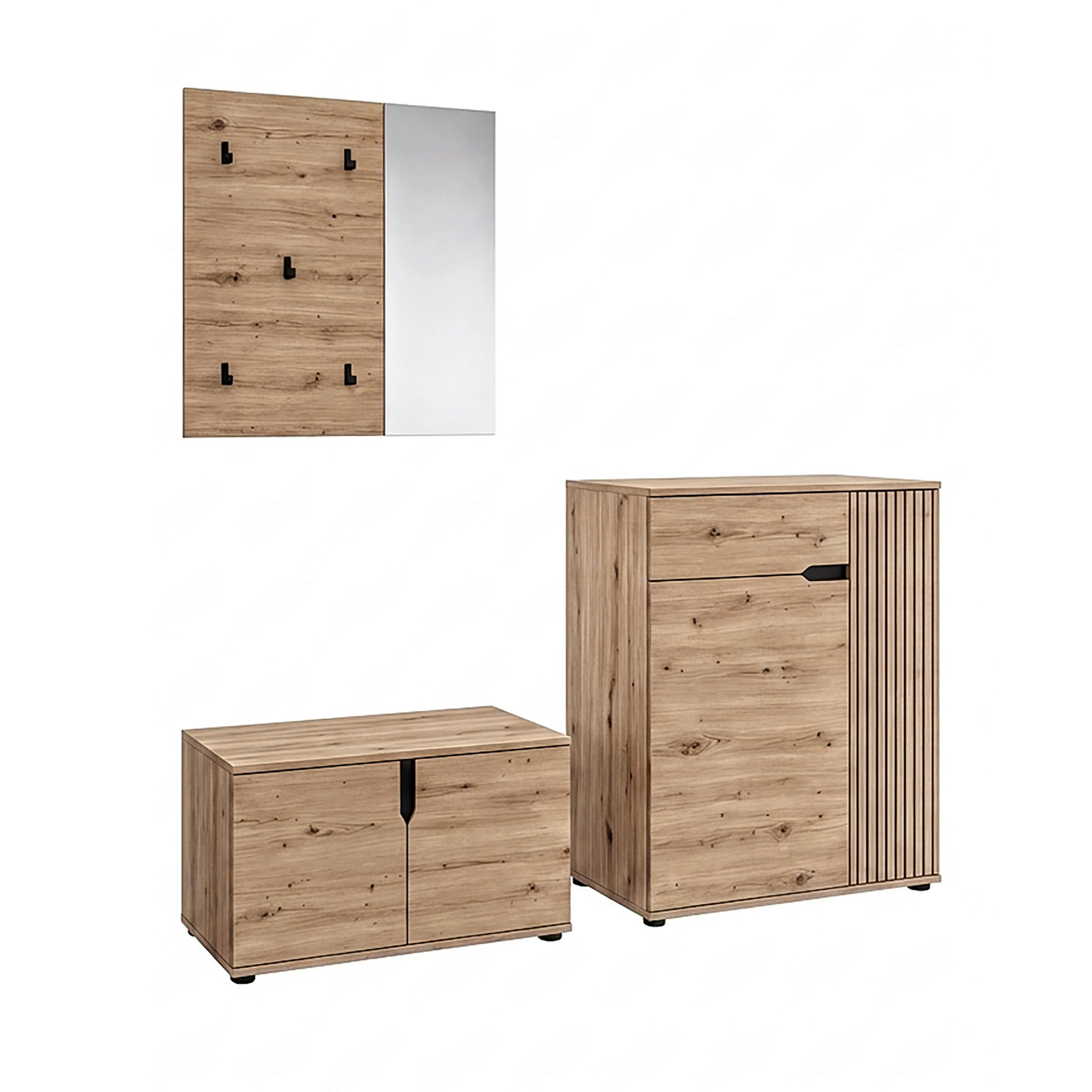 Mid.you Garderobe Eiche Artisan 175x191x37 cm