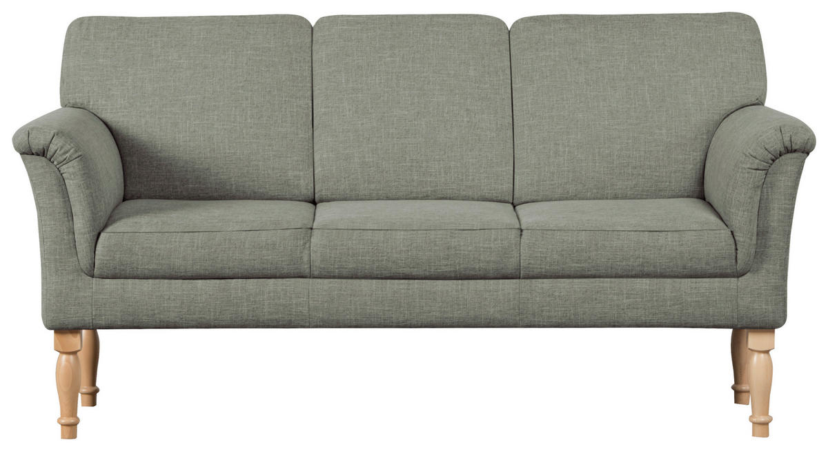 KÜCHENSOFA  - Naturfarben/Grün, ROMANTIK / LANDHAUS, Holz/Textil (186/96/80cm) - Cantus