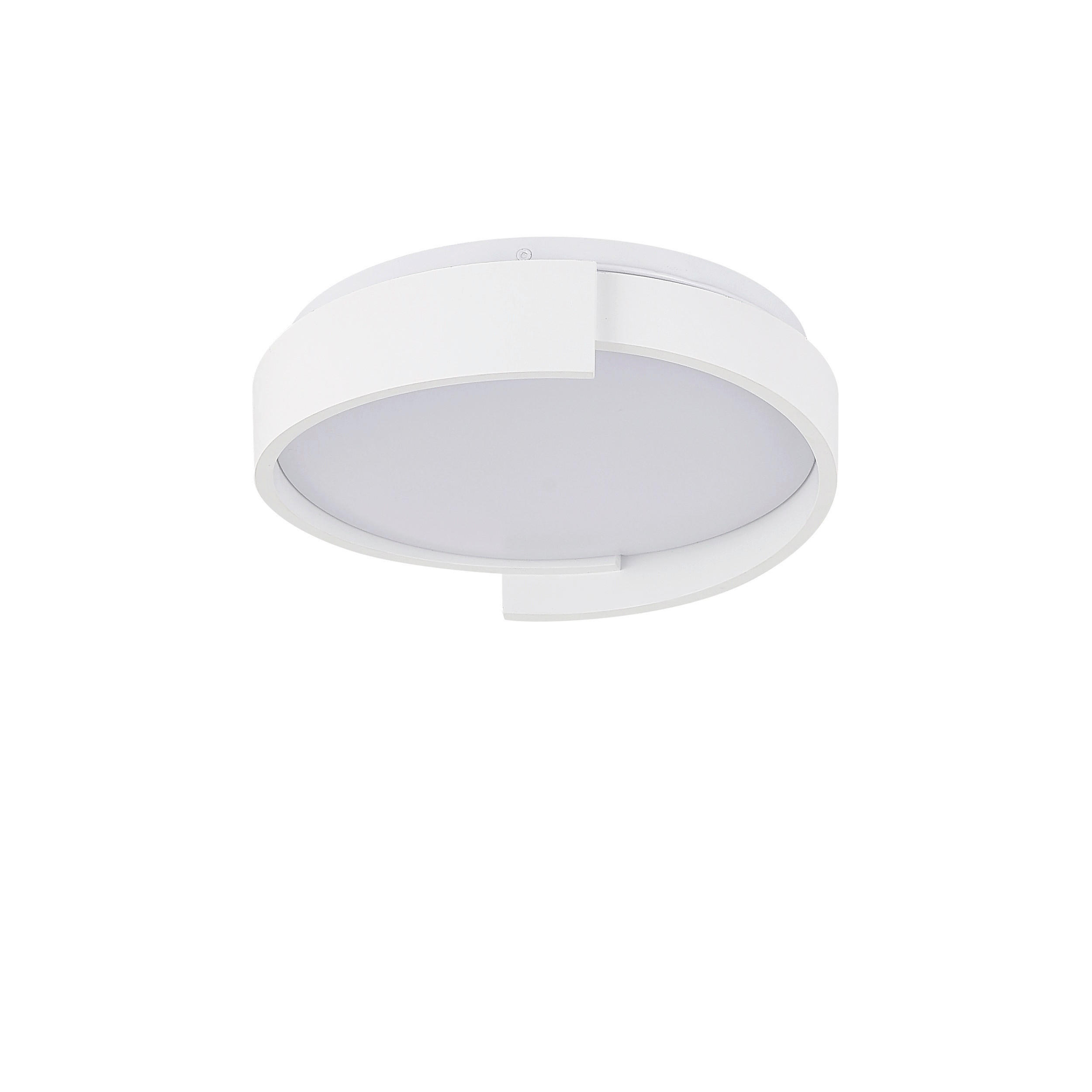 LED-DECKENLEUCHTE Halo 7.5/26.5/26.5 cm  - Weiß, Design, Kunststoff (7.5/26.5/26.5cm)