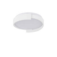 LED-DECKENLEUCHTE Halo 7.5/26.5/26.5 cm  - Weiß, Design, Kunststoff (7.5/26.5/26.5cm)