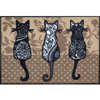DVEŘNÍ ROHOŽKA, 50/75 cm - hnědá, Konvenční, textil/plast (50/75cm) - Esposa