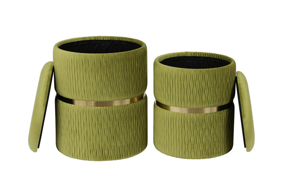 PALLSET i guldfärgad, ljusgrön  - ljusgrön/guldfärgad, Design, metall/textil (31,5/36/38/44/31,5/36cm) - Kayoom