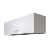 KÜCHENOBERSCHRANK 100/32/32 cm  in Weiß  - Alufarben/Weiß, KONVENTIONELL, Holzwerkstoff/Kunststoff (100/32/32cm) - FlexWell