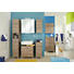 HOCHSCHRANK Eichefarben - Chromfarben/Eichefarben, Design, Glas/Holzwerkstoff (30/195,5/33cm) - Carryhome HOCHSCHRANK Eichefarben - Chromfarben/Eichefarben, Design, Glas/Holzwerkstoff (30/195,5/33cm) - Carryhome