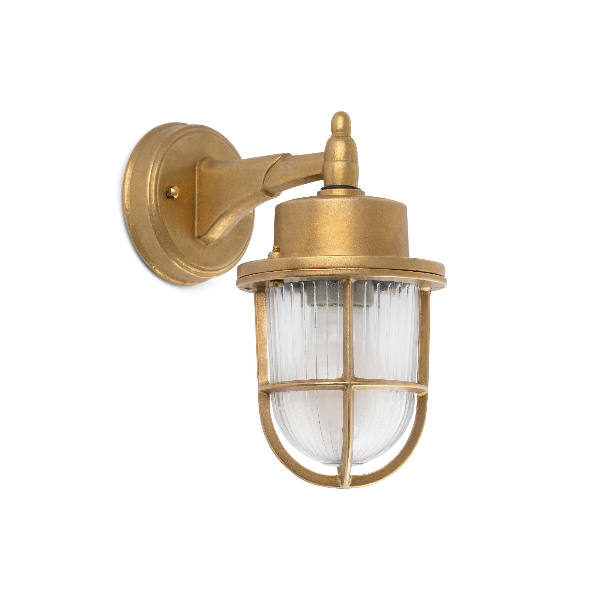 AUSSENWANDLEUCHTE 12/20/23 cm  - Sandfarben/Messingfarben, Design, Metall (12/20/23cm) - Faro Barcelona