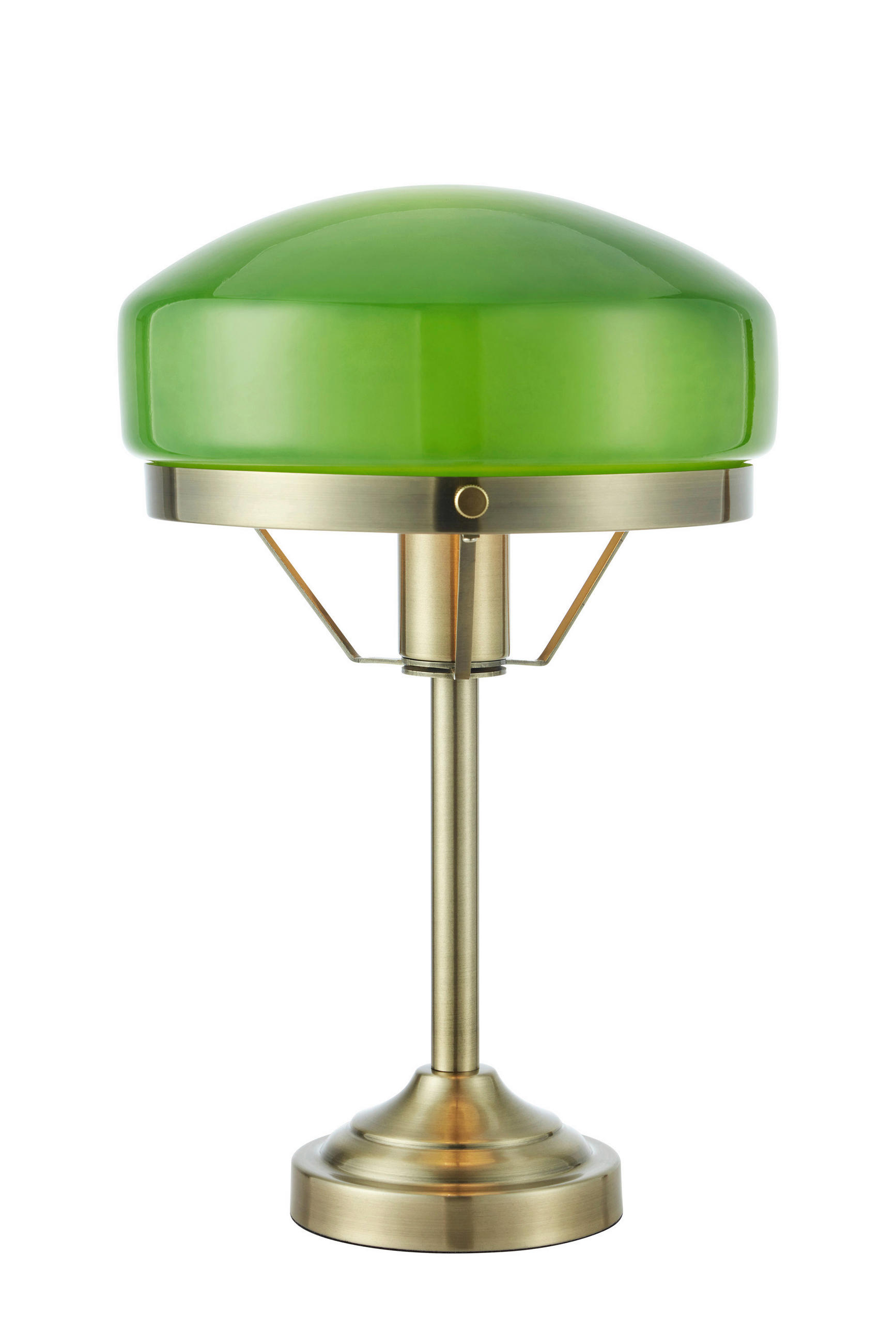 TISCHLEUCHTE AURELIA 25/39 cm  - Messingfarben/Grün, Trend, Glas/Metall (25/39cm) - Markslöjd