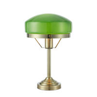 BORDSLAMPA AURELIA 25/39 cm   - grön/mässingsfärgad, Trend, metall/glas (25/39cm) - Markslöjd