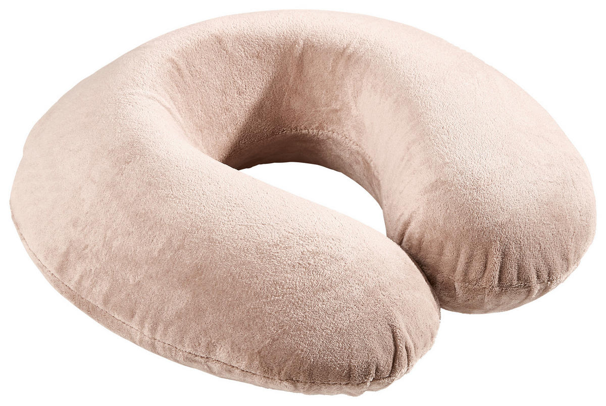 CESTOVNÍ POLŠTÁŘEK  - šedohnědá, Konvenční, textil/plast (26/25,5/10,5cm) - Boxxx