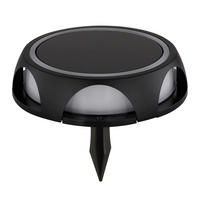 SOLARLEUCHTE  - Opal/Schwarz, Design, Kunststoff/Metall (14/3,6cm) - Globo