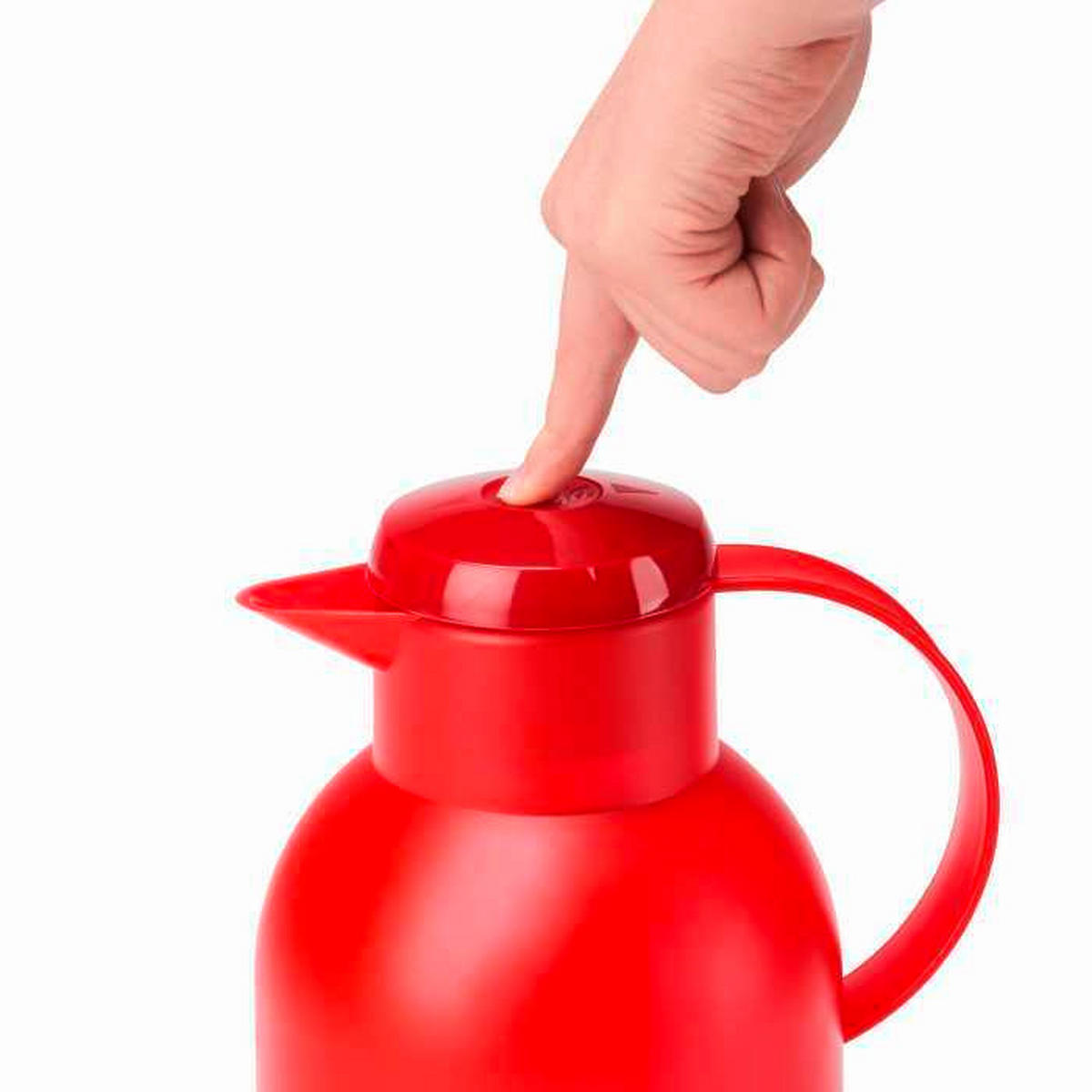 ISOLIERKANNE SAMBA 1,5 L  - Rot, Basics, Kunststoff (1,5l) - Emsa