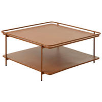 COUCHTISCH 75/75/34,3 cm quadratisch Terracotta  - Terracotta, Basics, Metall (75/75/34,3cm) - Xora