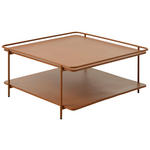 COUCHTISCH 75/75/34,3 cm quadratisch Terracotta  - Terracotta, Basics, Metall (75/75/34,3cm) - Xora
