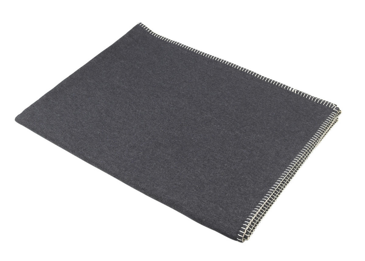 DECKE 140/200 cm  - Dunkelgrau, Basics, Textil (140/200cm) - David Fussenegger