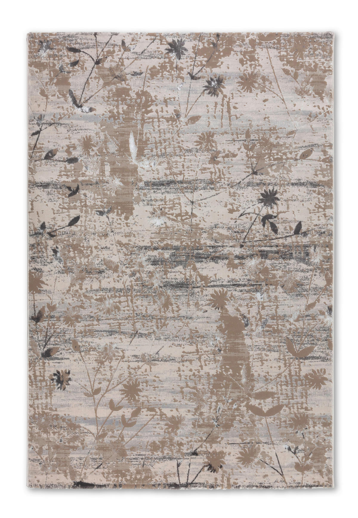 WEBTEPPICH 80/150 cm Antea Grau, Beige  - Beige/Grau, Design, Textil (80/150cm) - Novel