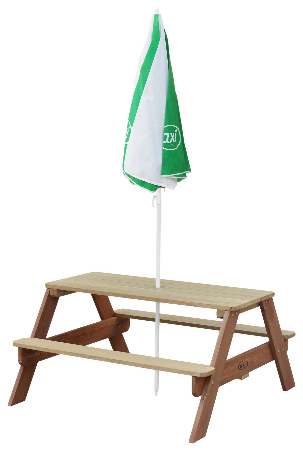 KINDER-GARTENSET Holz  - Braun/Weiß, KONVENTIONELL, Holz (97,7/48,7/95cm) - B&B Italia