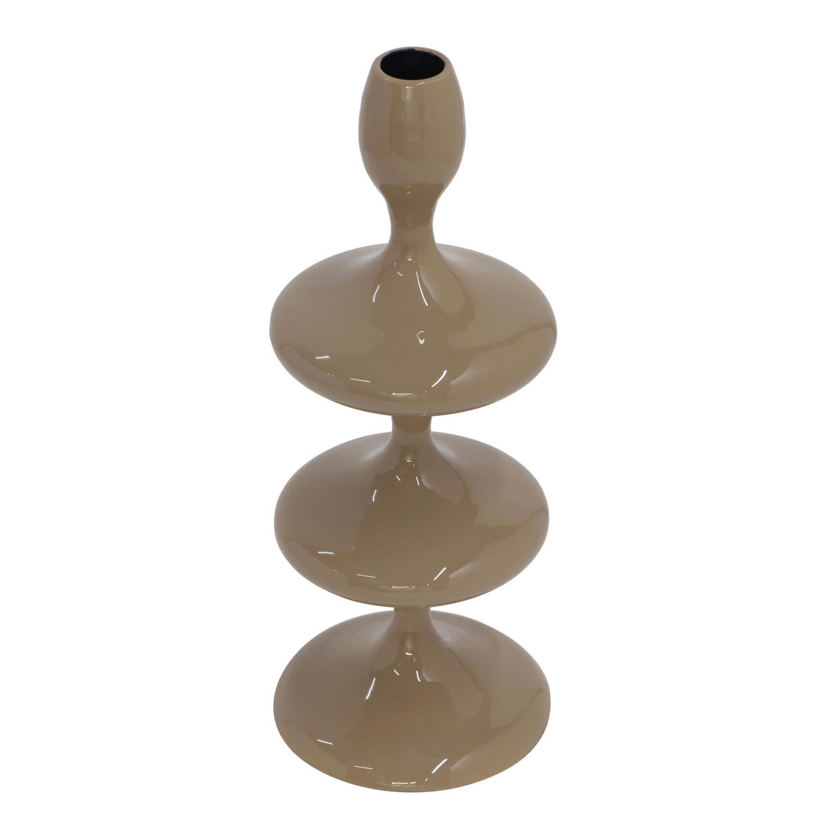 STABKERZENHALTER - Beige, Basics, Metall (11/28/11cm)